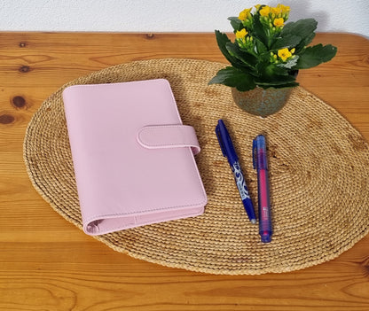 Carpeta A6 de color liso Rosa